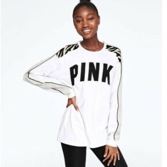 Victoria’s Secret Pink Zebra Prints Long Sleeve - Picture 2 of 2